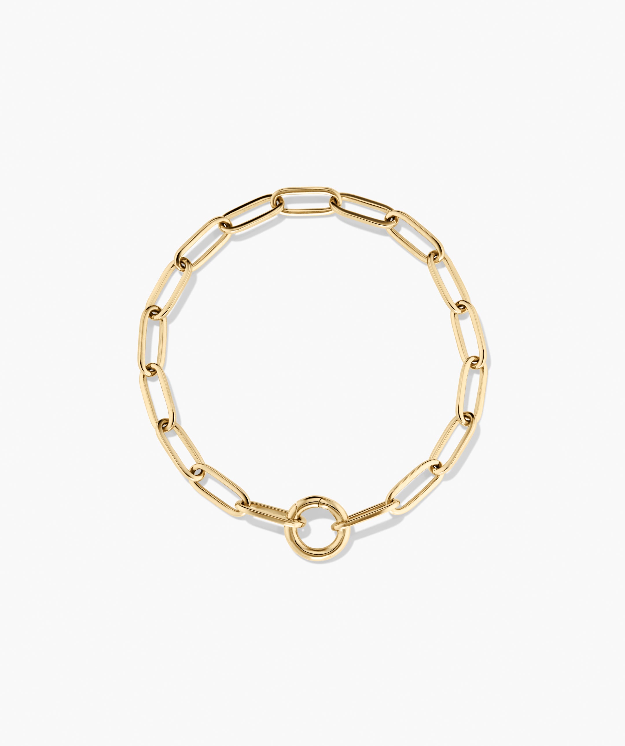 Paperclip Chain Charm Bracelet