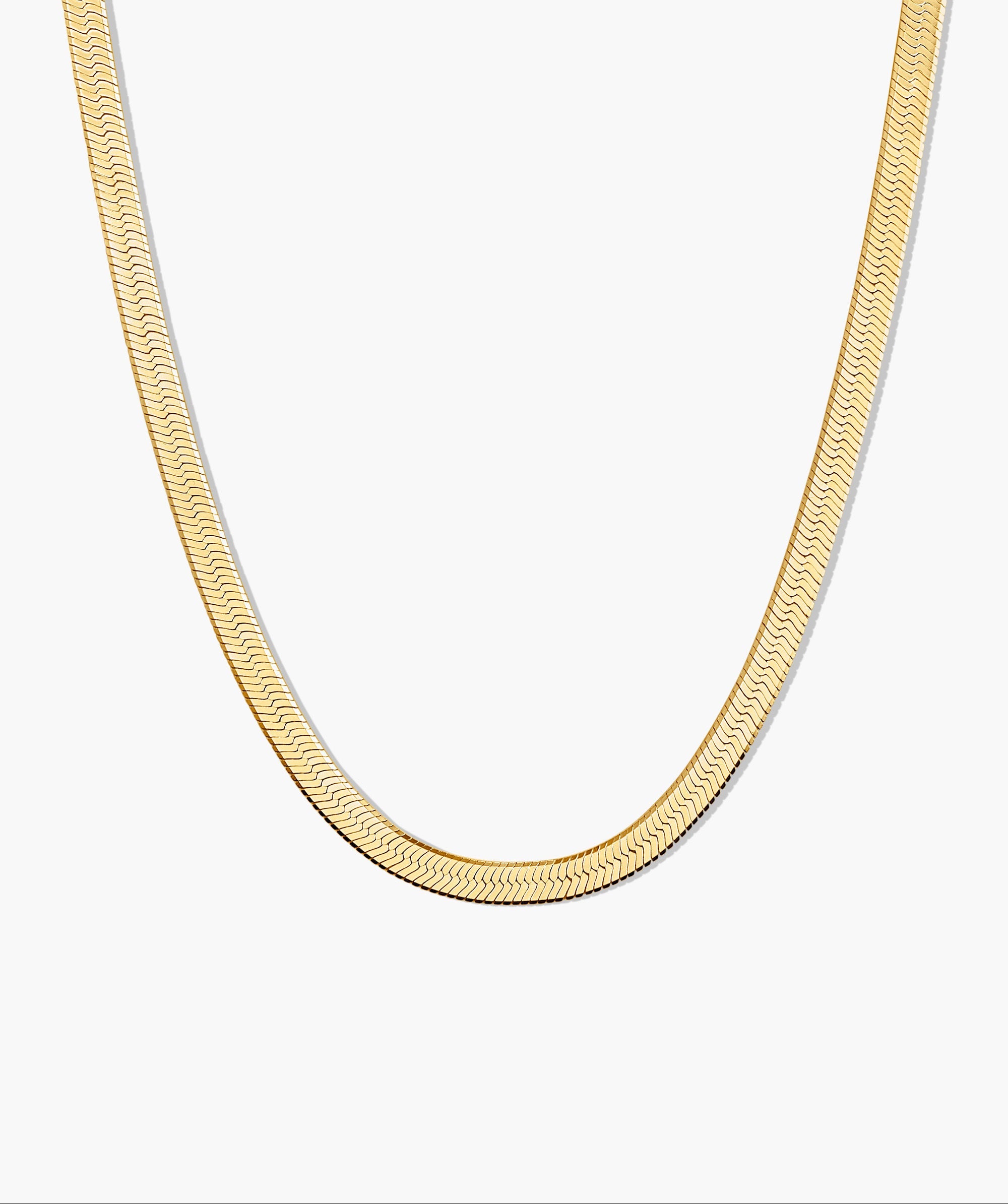 Bold Herringbone Chain Necklace