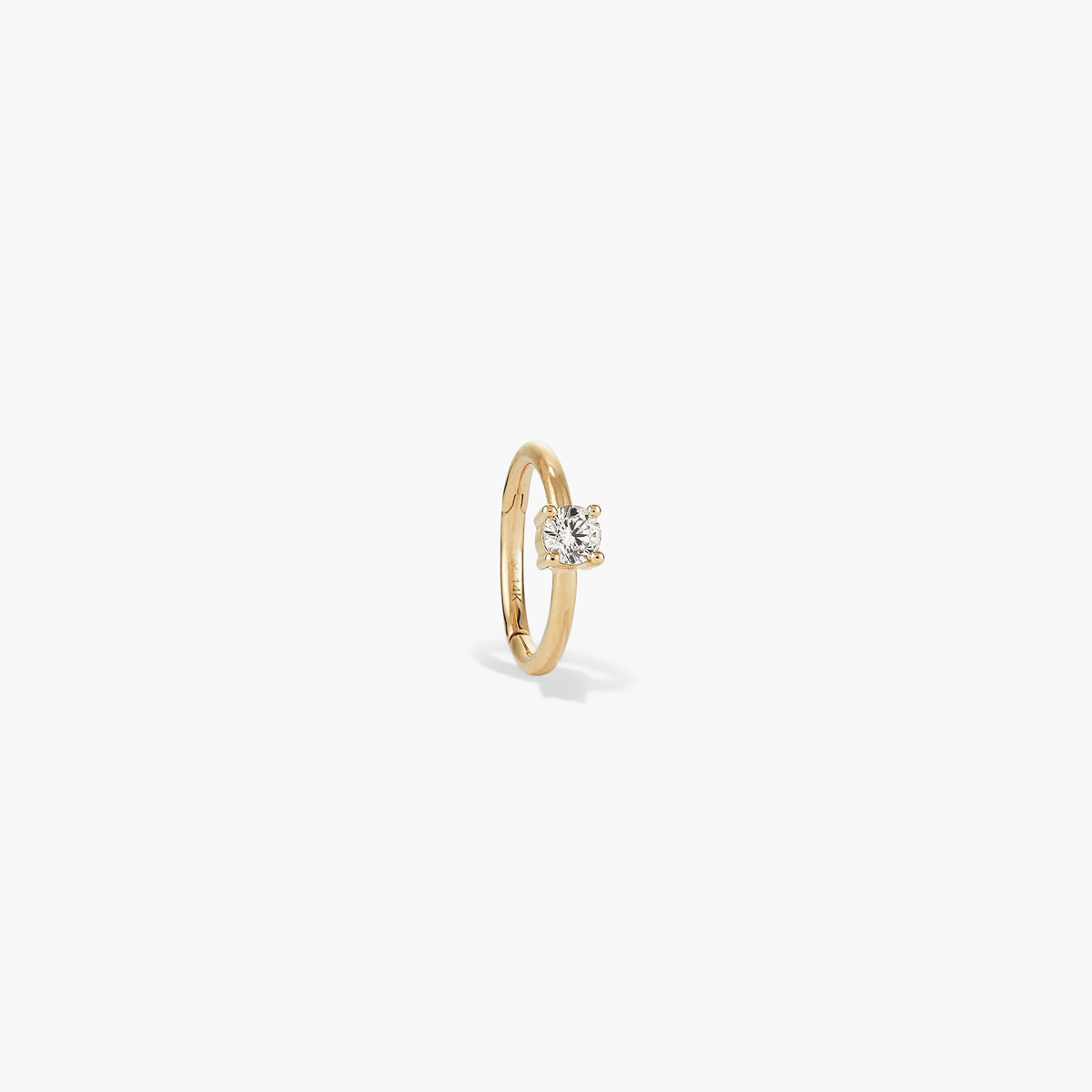 Single Cartilage Solo Diamond Mini Hoop