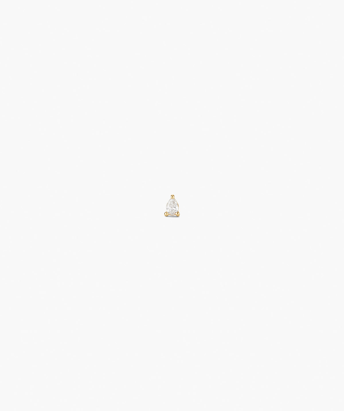 Pear Diamond Stud