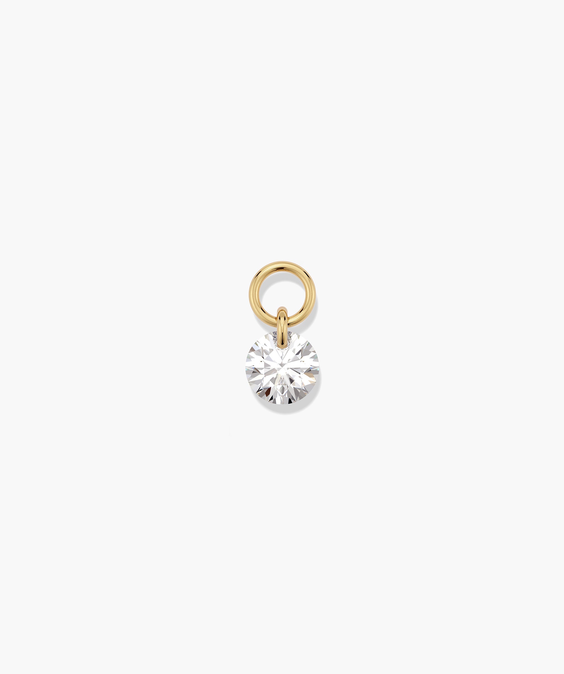 Swing Drilled Lab Grown Diamond Hoop Charm