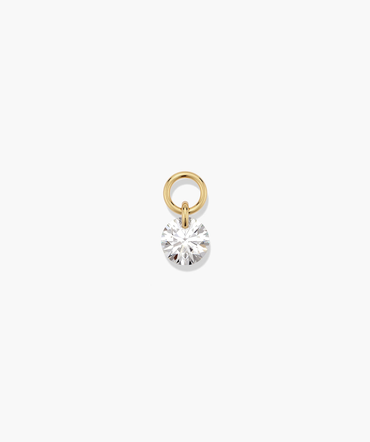Swing Drilled Lab Grown Diamond Hoop Charm