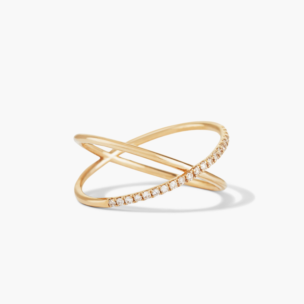 PavÃ© Diamond X Ring