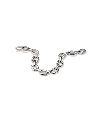 Stevie Bracelet featuring polished elongated oval links, highlighted by a textured link, designed for repeat wear with playful elegance.