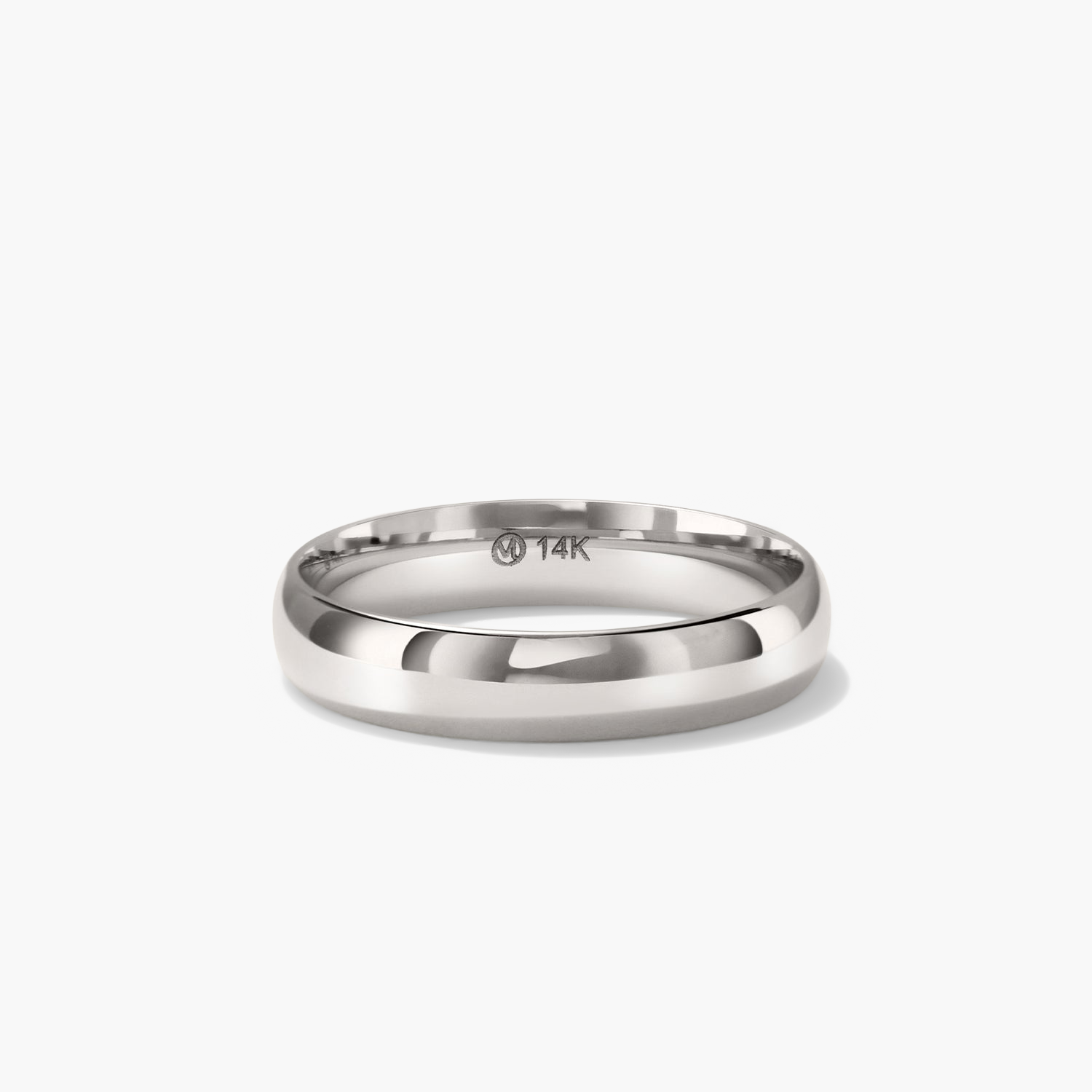 4mm Curve Band: A sleek silver ring designed for durability and style, perfect for marking significant life milestones.
