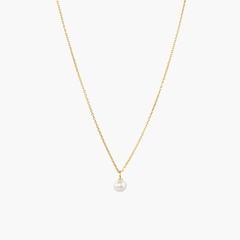 Mini Pearl Pendant Necklace