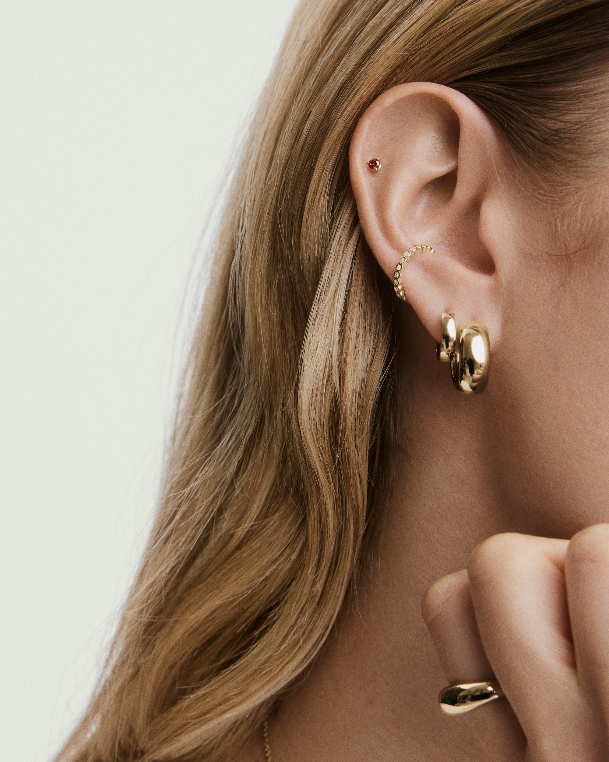 Gemstone Mini Stud earrings; simple design, perfect for stacking. Choose by birthstone, favorite personâs stone, or preferred color.