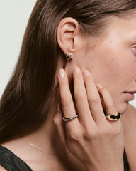 DÃ´me Brioche PavÃ© Lab Grown Sapphire Ring