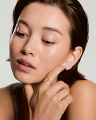 Interconnected Loop PavÃ© Diamond Ring
