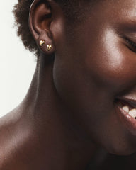 Puffy Heart Studs