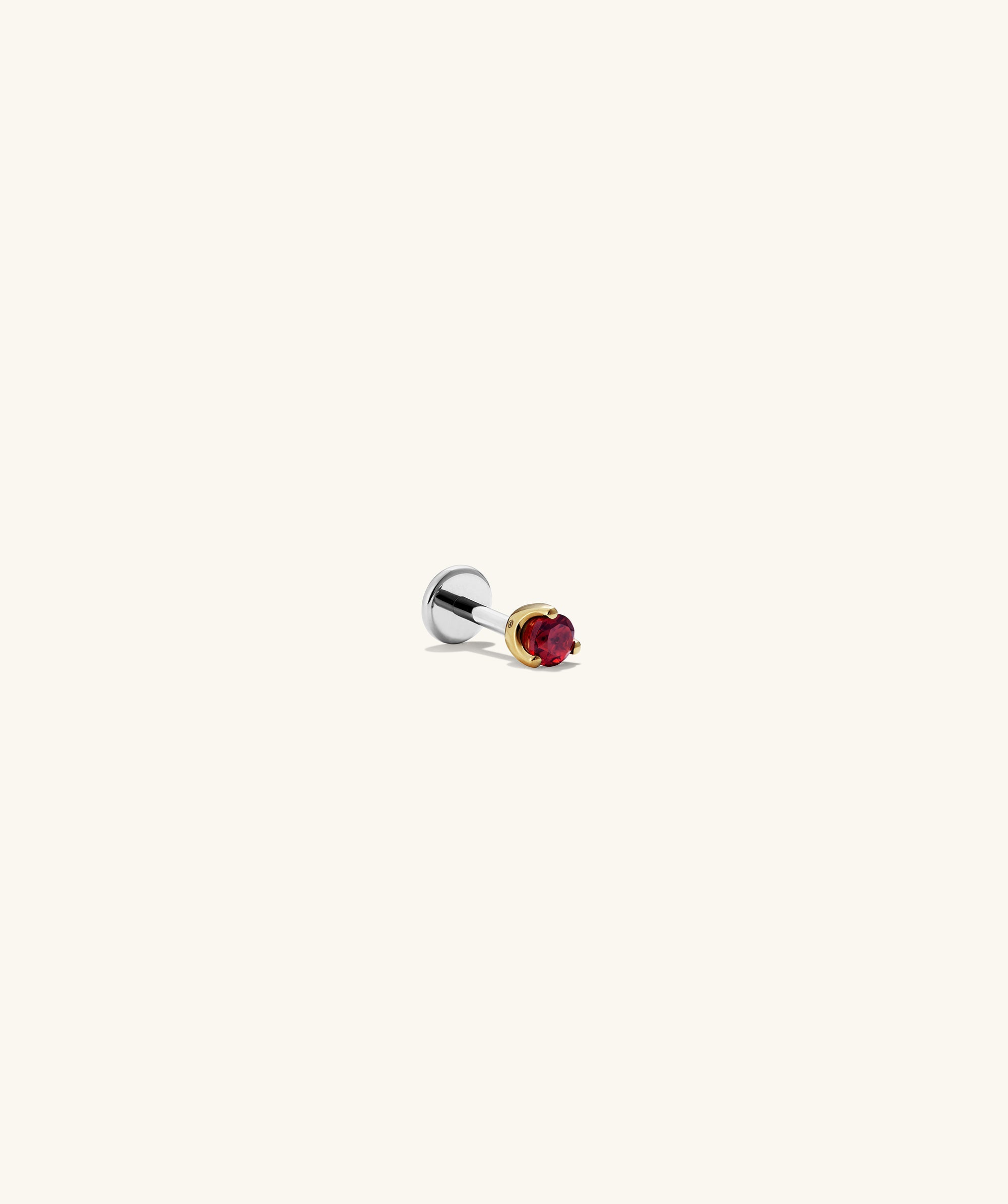 Gemstone Mini Stud earrings, ideal for stacking, featuring a delicate design that allows personalization with birthstones or favorite colors.