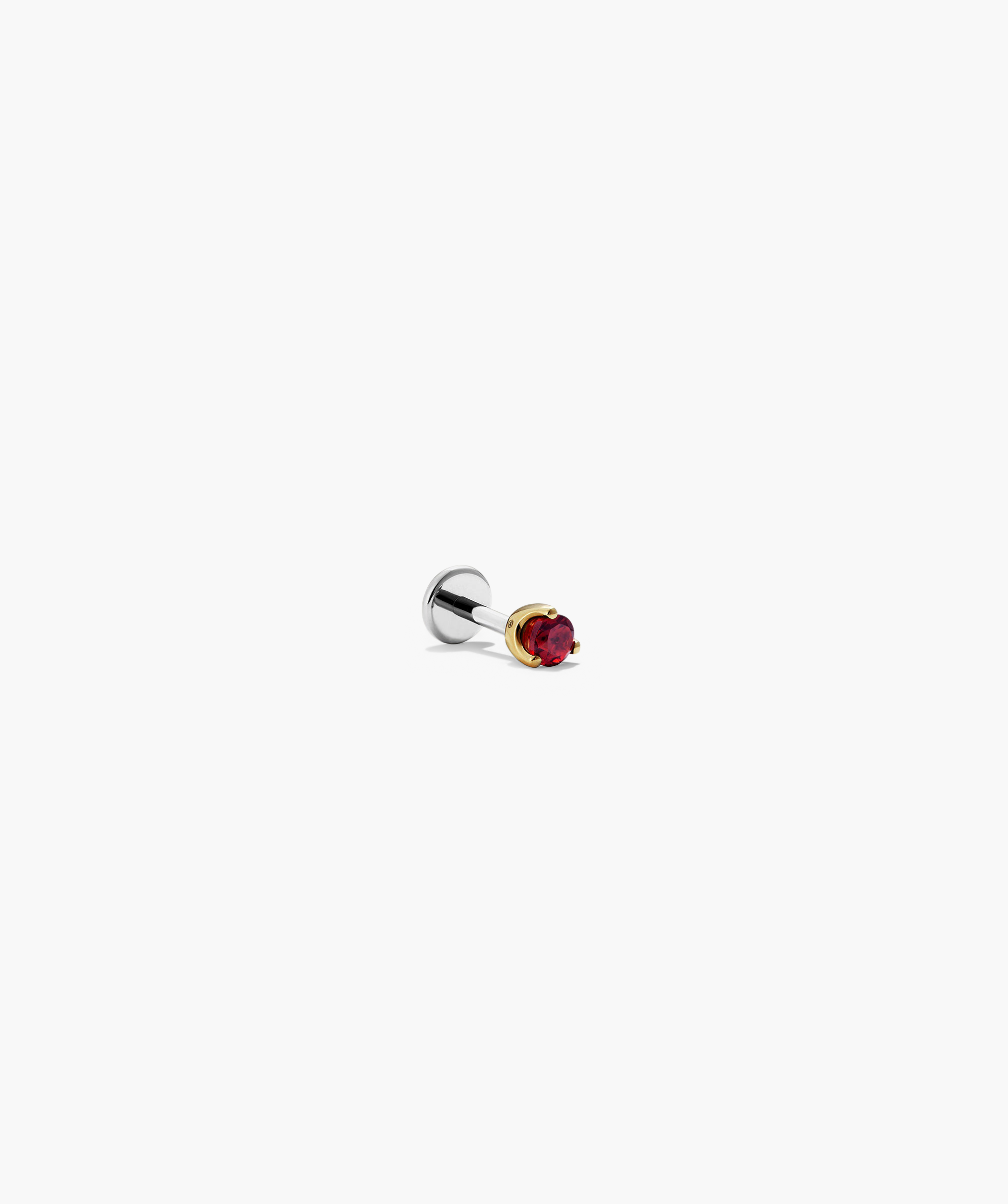 Gemstone Mini Stud earrings, ideal for stacking, featuring a delicate design that allows personalization with birthstones or favorite colors.