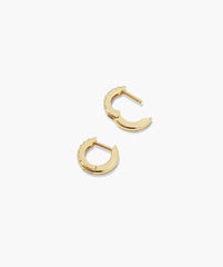 PavÃ© Lab Grown Sapphire Huggie Hoops