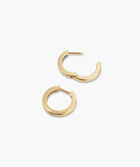 PavÃ© Lab Grown Sapphire Small Hoops