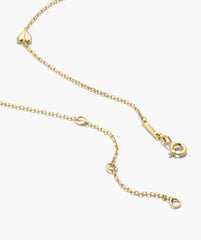 Puffy Heart Station Necklace