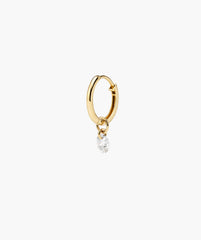 Swing Drilled Lab Grown Diamond Hoop Charm