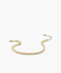 Gold Bold Spheres Bracelet, featuring a spiral design, handcrafted in hollowed 14k solid gold for everyday wear.