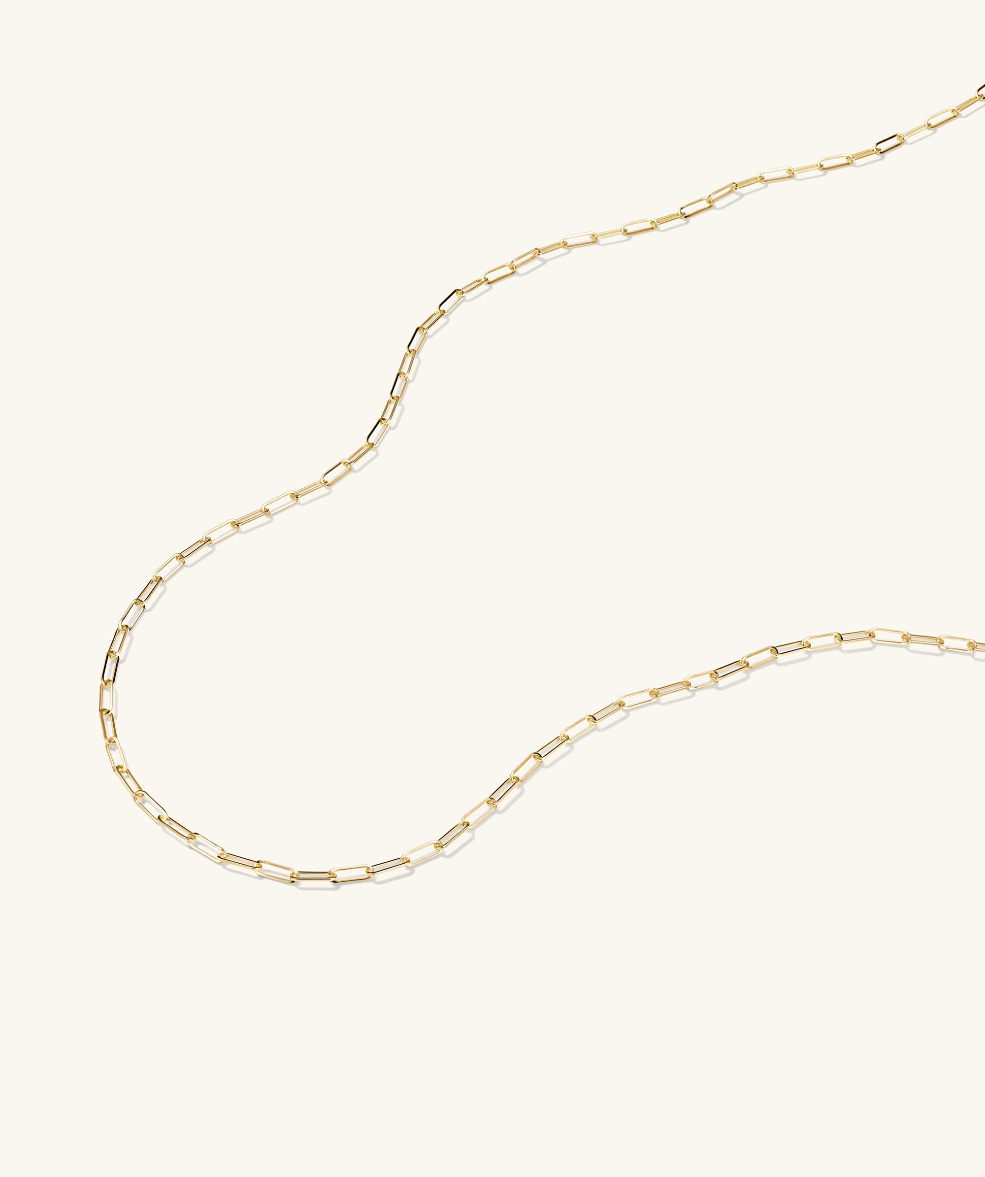 Boyfriend Bold Chain Necklace displayed on a white surface, showcasing its raw, loose, and bold design.