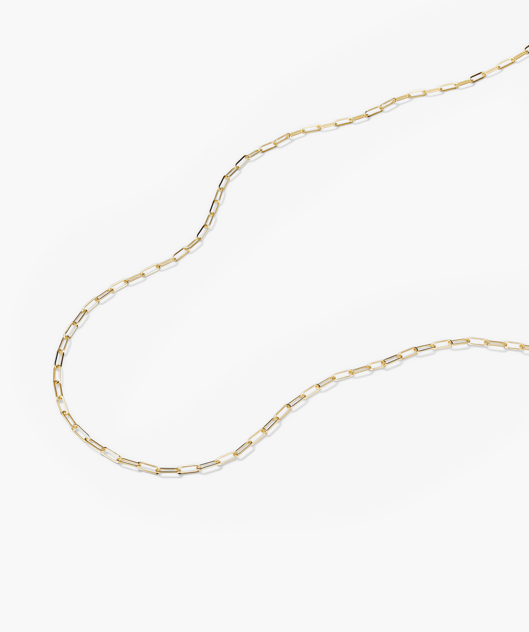 Boyfriend Bold Chain Necklace displayed on a white surface, showcasing its raw, loose, and bold design.