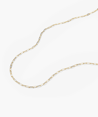 Boyfriend Bold Chain Necklace displayed on a white surface, showcasing its raw, loose, and bold design.