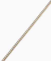 Lab Grown Diamond Tennis Necklace 1.8mm, featuring a 14k solid gold chain adorned with lab-grown diamonds, showcasing premium craftsmanship and ethical sourcing.
