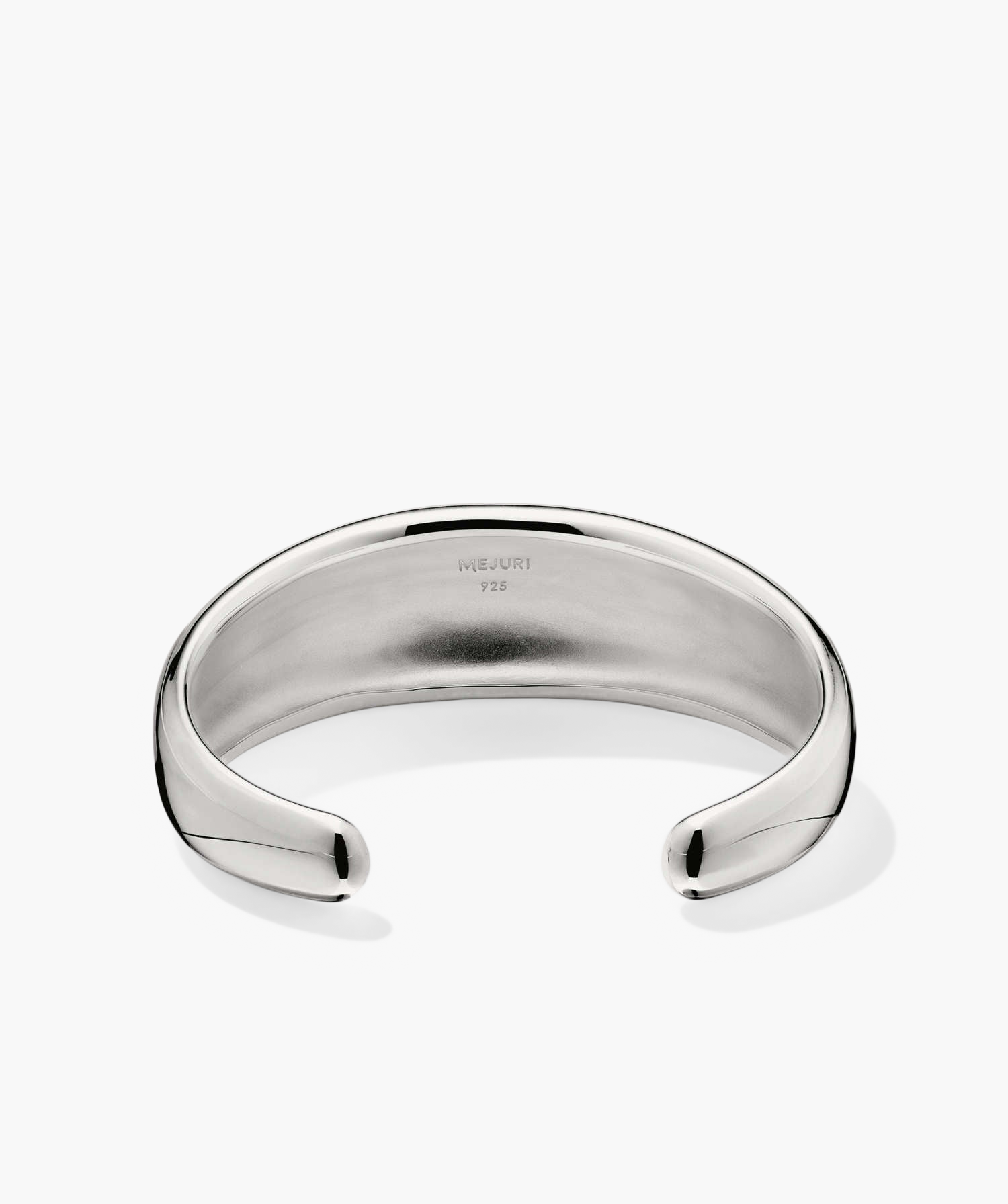 20mm DÃ´me Cuff Bracelet in 925 sterling silver, featuring a puffed design with a sleek finish.