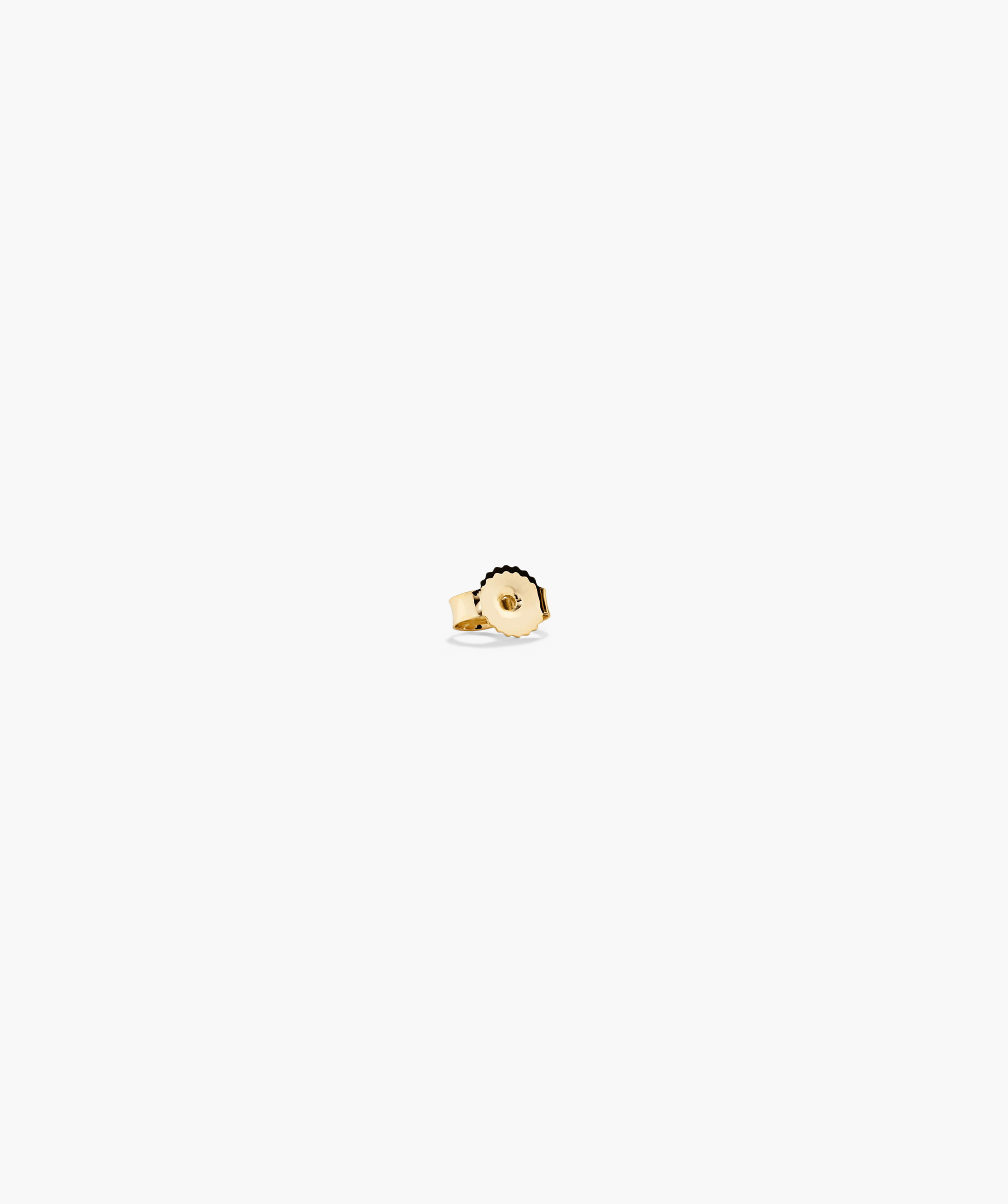 Mini Baguette Diamond Stud: A 14k solid gold ring with a baguette diamond, ideal for stacking or completing a set. Handcrafted with responsibly sourced diamonds.