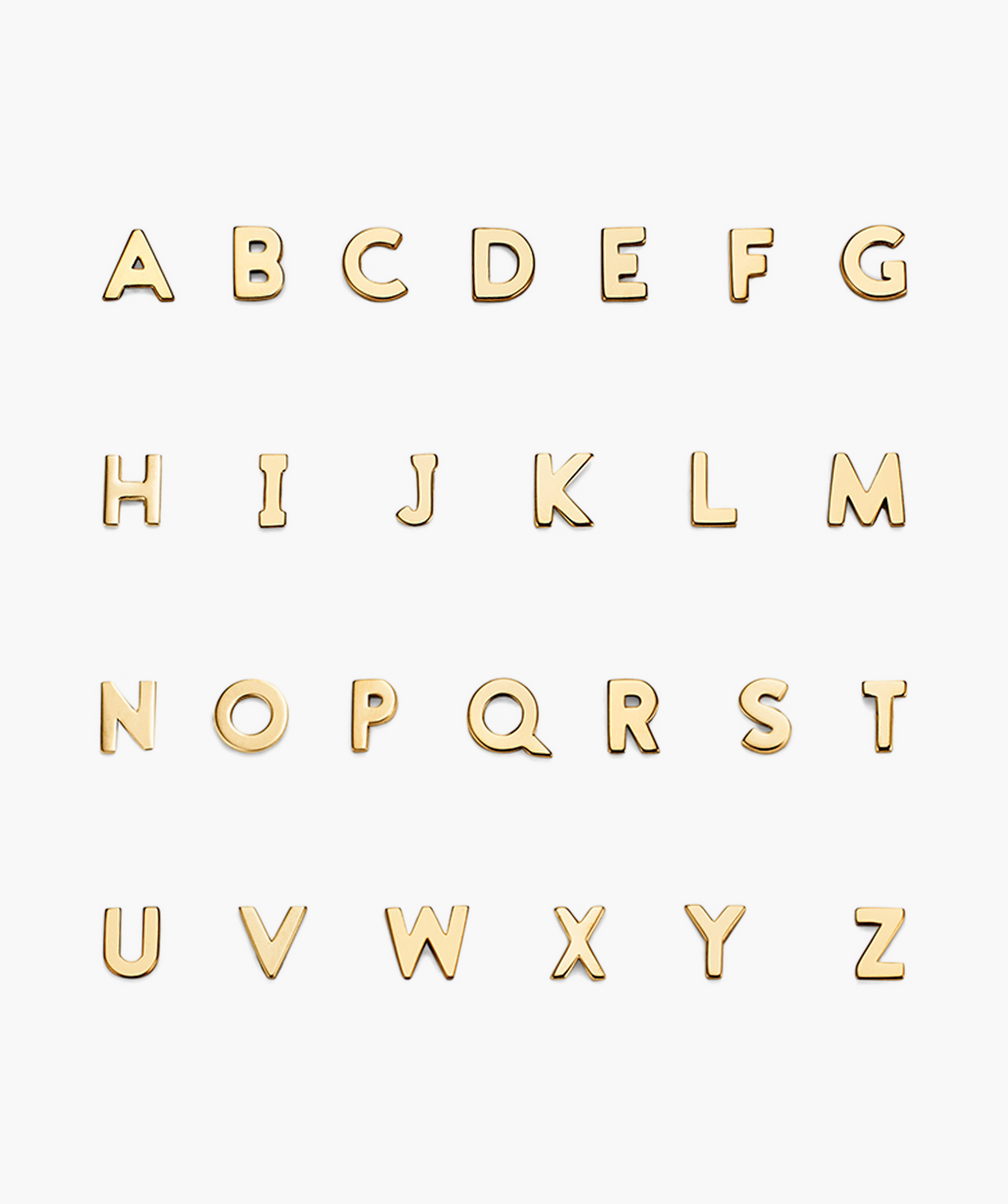 Gold Letter Stud earring in 14k solid gold, featuring a gold initial, perfect for enhancing any ear stack with a personalized touch.