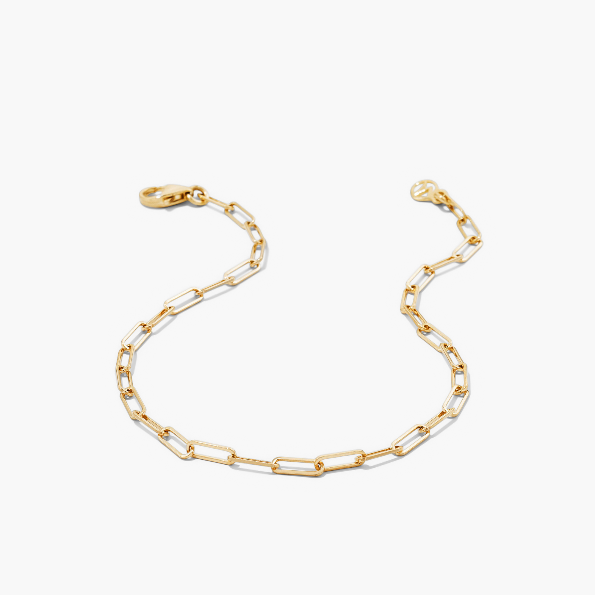 Boyfriend Bold Bracelet, a handcrafted 14k solid gold chain with a clasp, designed for everyday wear, displayed on a white surface.
