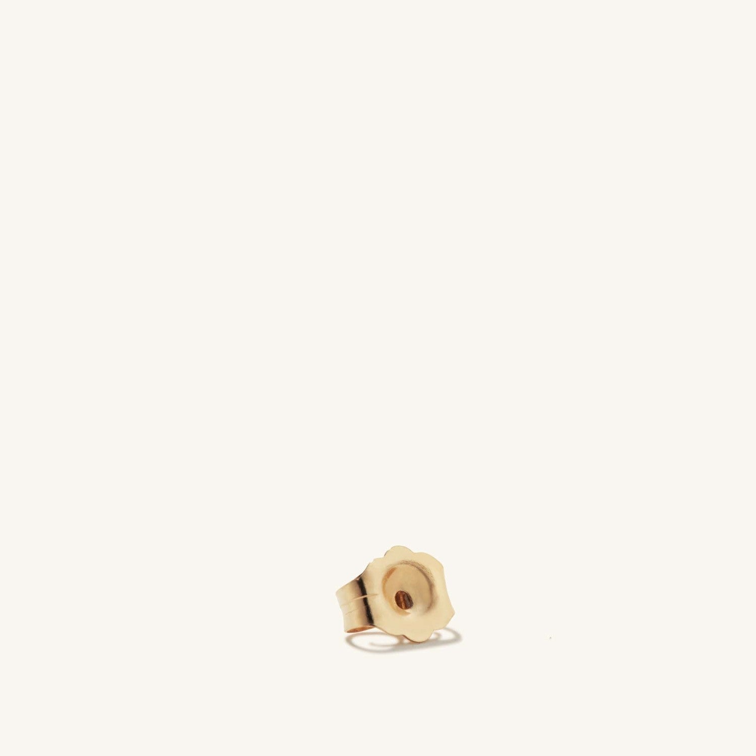 Single PavÃ© Diamonds Long Bar Stud in 14k gold, featuring a delicate flower design and set with diamonds. Handcrafted and sold individually.