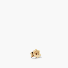 Single Tiny Diamond Stud: a close-up of a 14k gold ring with a small, ethically sourced diamond set in the center.