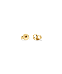 Butterfly Backing: Two small metal clutches designed to securely hold stud earrings in place, perfect for replacing lost or misplaced earring backs.