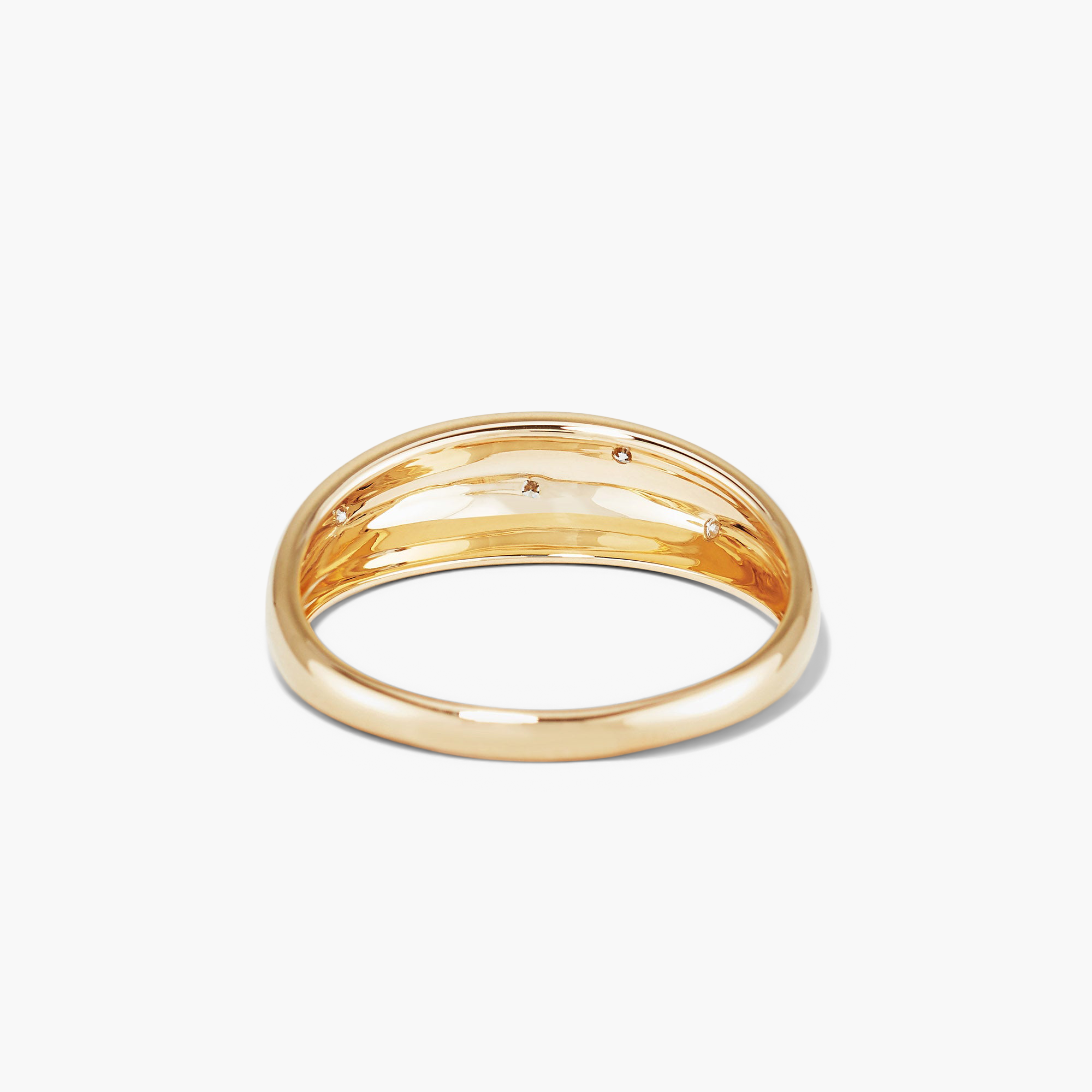 Celestial DÃ´me Ring: A gold ring adorned with sparkling diamonds, epitomizing luxury and elegance. Perfect as a fashion accessory or pre-engagement token.