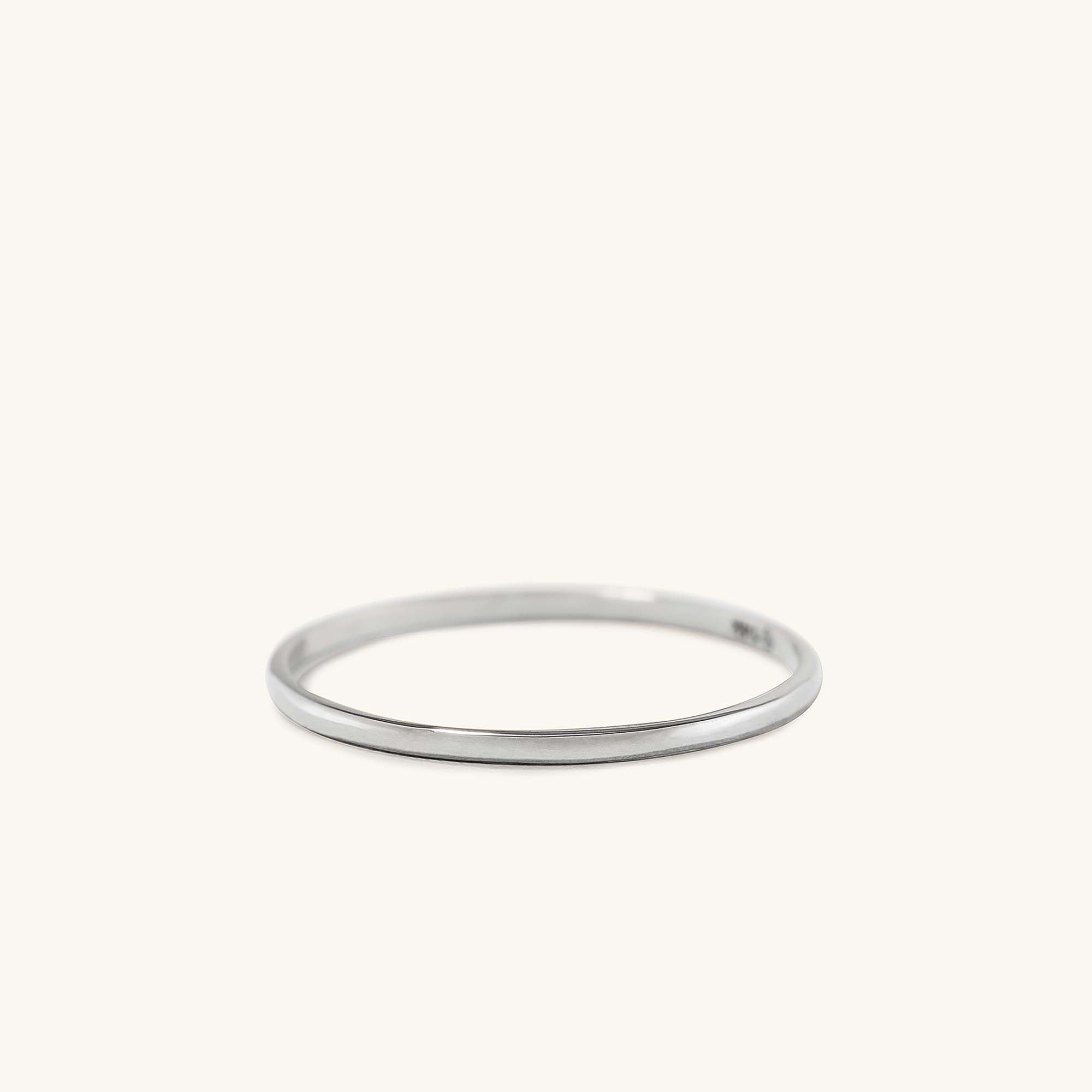Silver Stacker Ring, a sleek and versatile fashion accessory, perfect as a starter piece or addition to any jewelry collection.